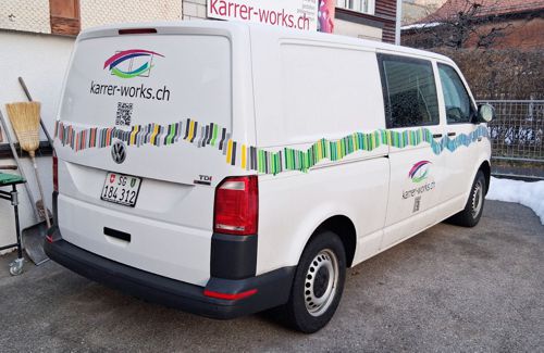 karrer|works Autowechsel neue Beschriftung 2026